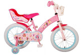 Disney Princess 16 inch kinderfiets met afneembare zijwieltjes, handrem, en terugtraprem